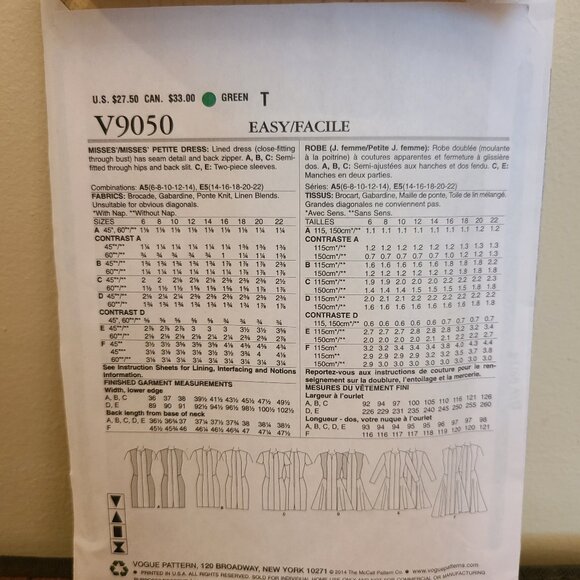 Three Vintage Vogue Patterns - Picture 3 of 10